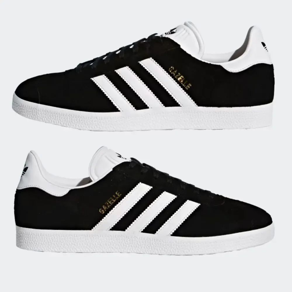ADIDAS - GAZELLE - Core Black / White / Gold Metallic